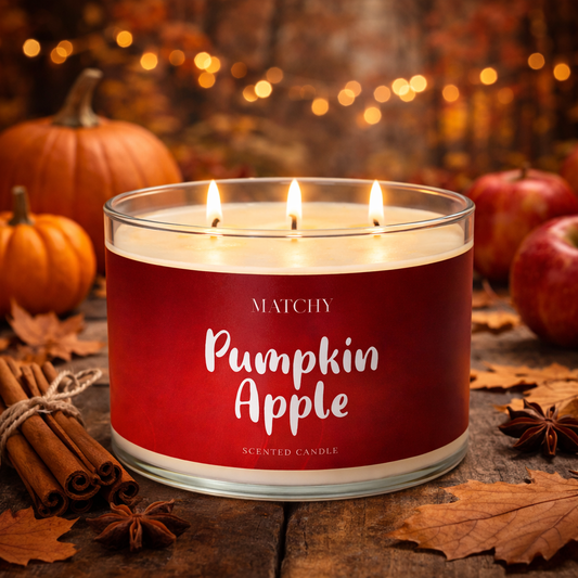 Matchy Pumpkin apple Candle