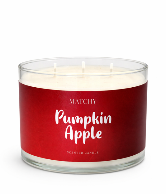 Matchy Pumpkin apple Candle